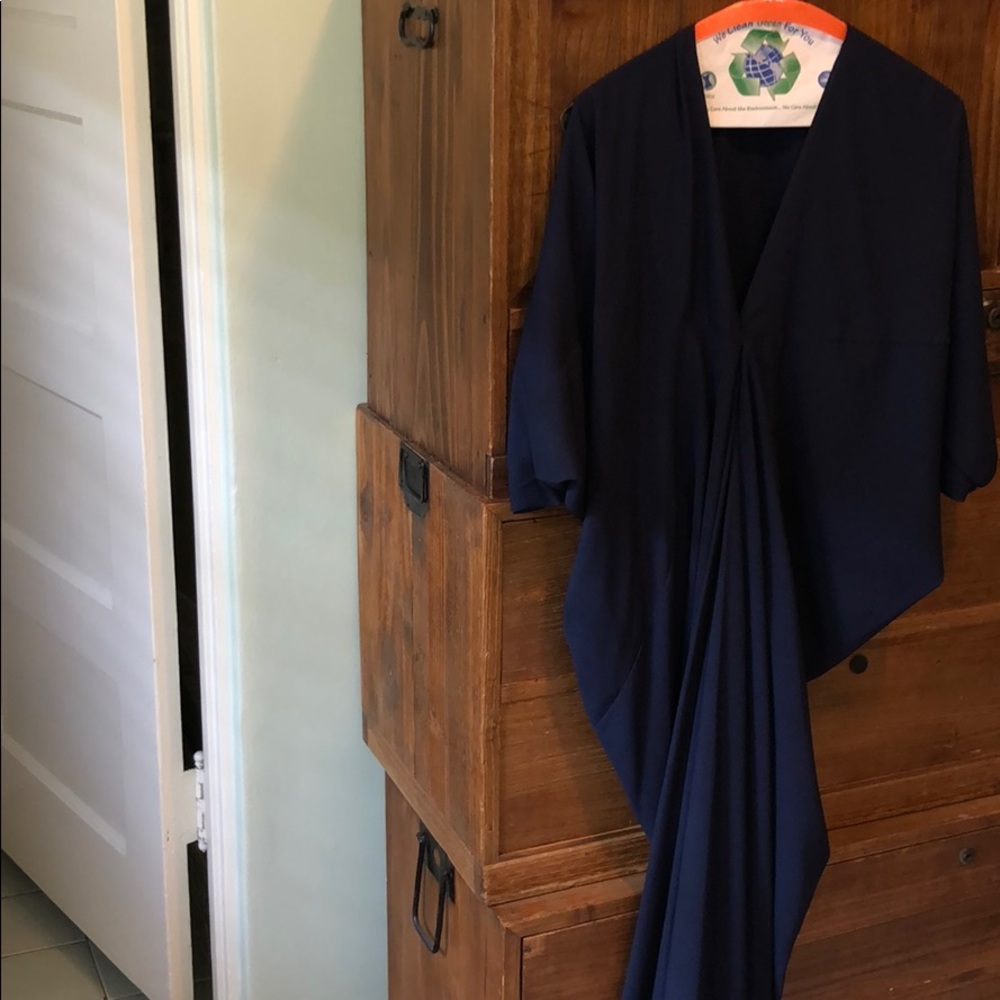De Philo Navy kimono dress